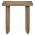 ADINA 3-PIECE WOOD COFFEE TABLE SET DISTRESSED LIGHT BROWN - Image 4
