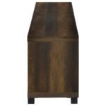 HAVERING 71-INCH TV STAND FIREPLACE MEDIA CONSOLE DARK PINE - Image 5