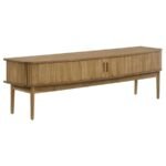 CROYDEN 71-INCH TV STAND MEDIA CONSOLE WEATHERED NATURAL