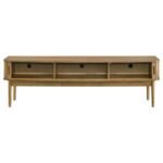 CROYDEN 71-INCH TV STAND MEDIA CONSOLE WEATHERED NATURAL - Image 4