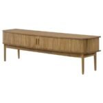 CROYDEN 71-INCH TV STAND MEDIA CONSOLE WEATHERED NATURAL - Image 5