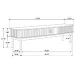 CROYDEN 71-INCH TV STAND MEDIA CONSOLE WEATHERED NATURAL - Image 12
