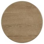 ADINA 3-PIECE ROUND COFFEE TABLE SET DISTRESSED LIGHT BROWN - Image 6