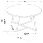 HUGO 3-PIECE COFFEE AND END TABLE SET WHITE FAUX MARBLE - Image 6