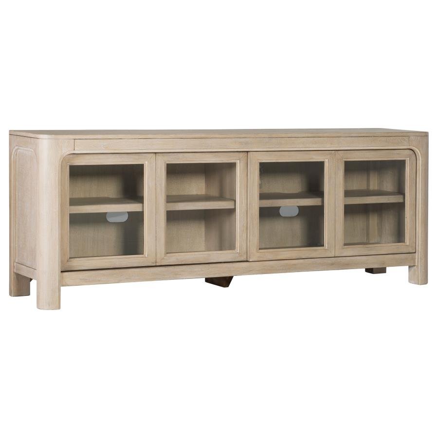 723483_02x900.jpg SOLANO 71-INCH 2-DOOR TV STAND MEDIA CONSOLE WEATHERED MANGO - Image 1