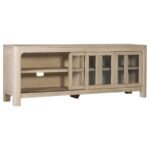 SOLANO 71-INCH 2-DOOR TV STAND MEDIA CONSOLE WEATHERED MANGO - Image 3