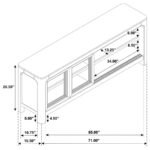 SOLANO 71-INCH 2-DOOR TV STAND MEDIA CONSOLE WEATHERED MANGO - Image 13