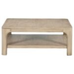 SOLANO SQUARE WOOD COCKTAIL COFFEE TABLE WEATHERED MANGO - Image 5