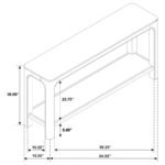 SOLANO 64-INCH ENTRYWAY CONSOLE SOFA TABLE WEATHERED MANGO - Image 8