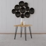 ZANDER SQUARE WOOD TOP COFFEE TABLE NATURAL BROWN - Image 2