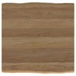 ZANDER SQUARE WOOD TOP COFFEE TABLE NATURAL BROWN - Image 6