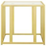 ADRI 3-PIECE COFFEE AND END TABLE SET MATTE BRASS - Image 5