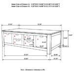 ESTHER 6-DRAWER SOLID WOOD COFFEE TABLE NATURAL SHEESHAM - Image 7