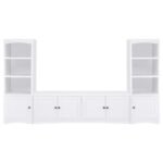 LAUGHLIN 3-PIECE ENTERTAINMENT CENTER TV STAND WHITE - Image 3