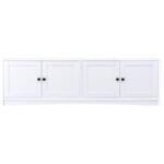 LAUGHLIN 3-PIECE ENTERTAINMENT CENTER TV STAND WHITE - Image 6