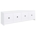 LAUGHLIN 3-PIECE ENTERTAINMENT CENTER TV STAND WHITE - Image 9