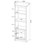 LAUGHLIN 3-PIECE ENTERTAINMENT CENTER TV STAND WHITE - Image 18