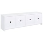 LAUGHLIN 4-DOOR ENGINEERED WOOD 78-INCH TV STAND WHITE - Image 7