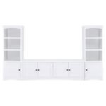 LAUGHLIN 4-DOOR ENGINEERED WOOD 78-INCH TV STAND WHITE - Image 12