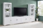 LAUGHLIN 4-DOOR ENGINEERED WOOD 78-INCH TV STAND WHITE - Image 13
