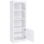 LAUGHLIN 3-SHELF ENGINEERED WOOD MEDIA TOWER WHITE - Image 3