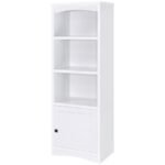 LAUGHLIN 3-SHELF ENGINEERED WOOD MEDIA TOWER WHITE - Image 5