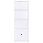 LAUGHLIN 3-SHELF ENGINEERED WOOD MEDIA TOWER WHITE - Image 8