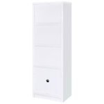 LAUGHLIN 3-SHELF ENGINEERED WOOD MEDIA TOWER WHITE - Image 9