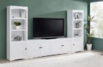 LAUGHLIN 3-SHELF ENGINEERED WOOD MEDIA TOWER WHITE - Image 13