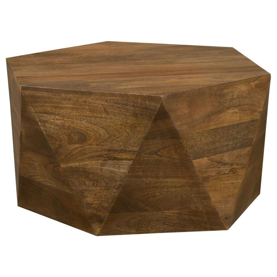 724188_02x900.jpg ZALIKA HEXAGONAL SOLID MANGO WOOD COFFEE TABLE NATURAL - Image 1