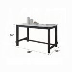 Yelena Counter Height Table W/Marble Top - Image 2