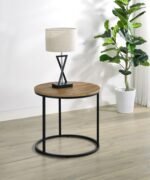 LAINEY ROUND OCCASIONAL SIDE END TABLE MANGO - Image 2