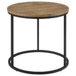 LAINEY ROUND OCCASIONAL SIDE END TABLE MANGO - Image 3