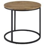 LAINEY ROUND OCCASIONAL SIDE END TABLE MANGO - Image 5