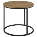 LAINEY ROUND OCCASIONAL SIDE END TABLE MANGO - Image 8