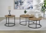 LAINEY ROUND OCCASIONAL SIDE END TABLE MANGO - Image 11