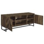 MYLES 2-DOOR ENGINEERED WOOD 60-INCH TV STAND RUSTIC OAK - Image 3
