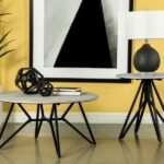 HADI 2-PIECE ROUND SMARTTOP COFFEE AND END TABLE SET CEMENT