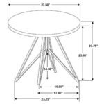 HADI 2-PIECE ROUND SMARTTOP COFFEE AND END TABLE SET CEMENT - Image 10