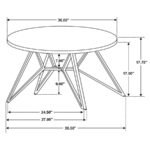 HADI 2-PIECE ROUND SMARTTOP COFFEE AND END TABLE SET CEMENT - Image 11