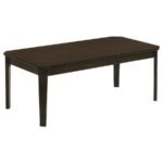 AMARO 3-PIECE COFFEE AND END TABLE SET DARK BROWN - Image 3