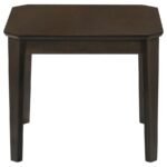 AMARO 3-PIECE COFFEE AND END TABLE SET DARK BROWN - Image 8