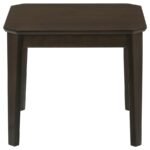 AMARO 3-PIECE COFFEE AND END TABLE SET DARK BROWN - Image 9