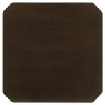 AMARO 3-PIECE COFFEE AND END TABLE SET DARK BROWN - Image 10