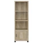 SACHIN 3-PIECE 79-INCH TV ENTERTAINMENT CENTER ANTIQUE PINE - Image 5