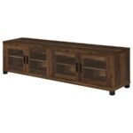 SACHIN 3-PIECE 79-INCH TV ENTERTAINMENT CENTER DARK PINE - Image 11
