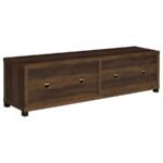 SACHIN 3-PIECE 79-INCH TV ENTERTAINMENT CENTER DARK PINE - Image 13