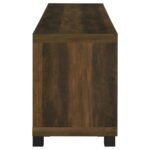 SACHIN 4-DOOR ENGINEERED WOOD 79-INCH TV STAND DARK PINE - Image 9