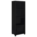 JUPITER 3-PIECE ENTERTAINMENT CENTER 79-INCH TV STAND BLACK - Image 3
