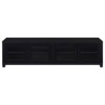 JUPITER 4-DOOR ENGINEERED WOOD 79-INCH TV STAND BLACK - Image 4